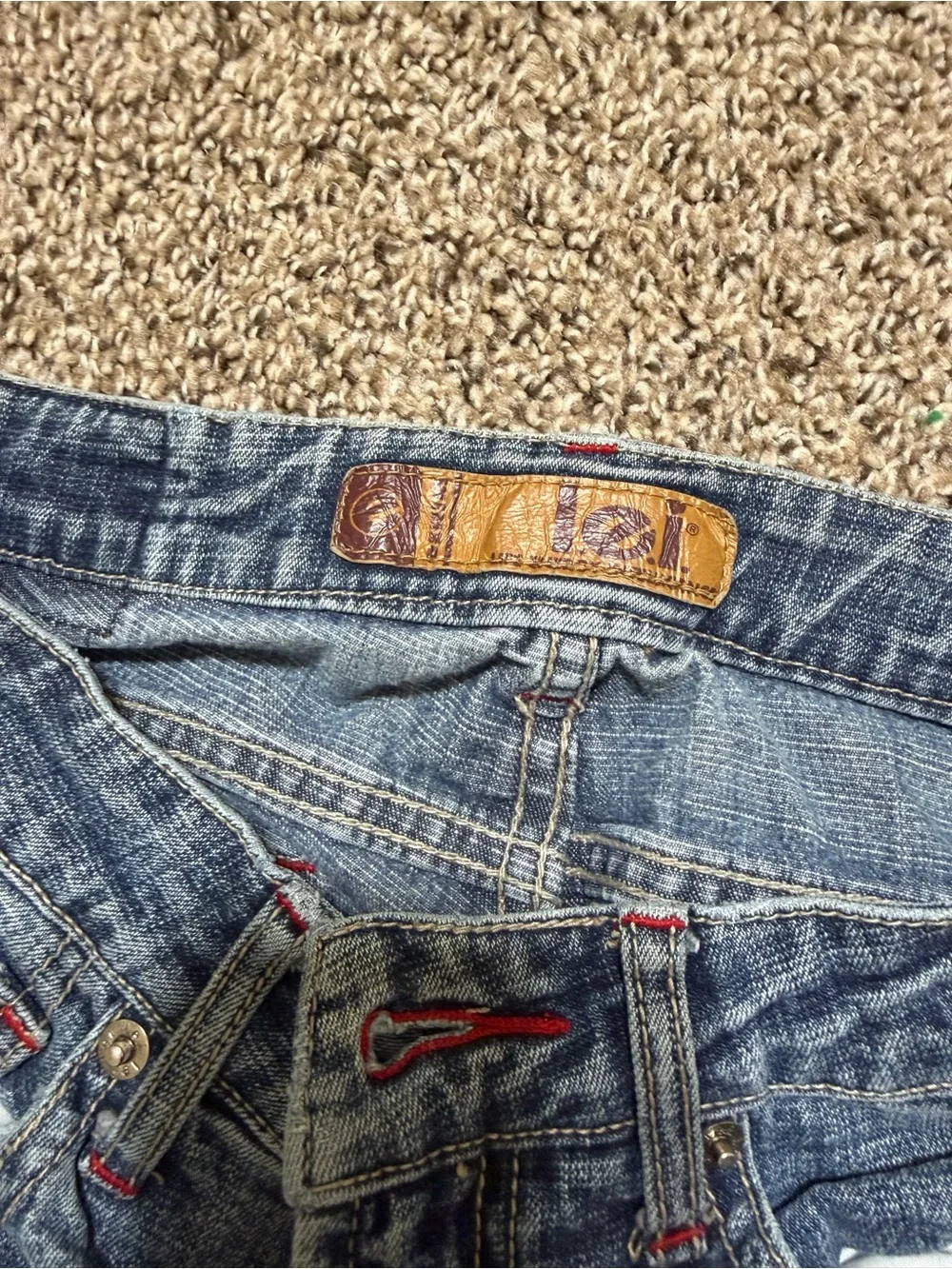 lei Light Blue Straight Leg Jeans